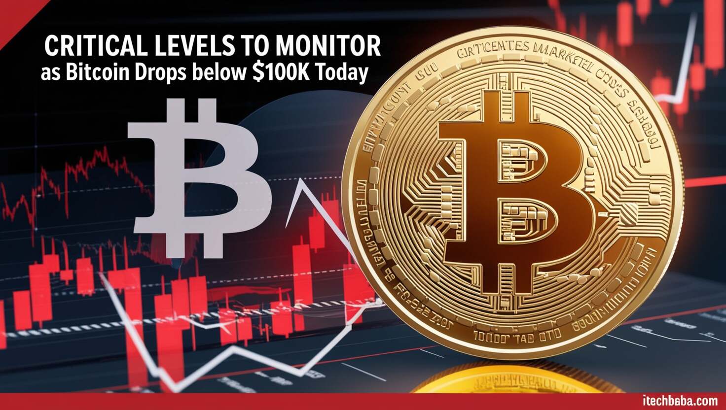 Critical Levels to Monitor as Bitcoin Drops Below $100K Today