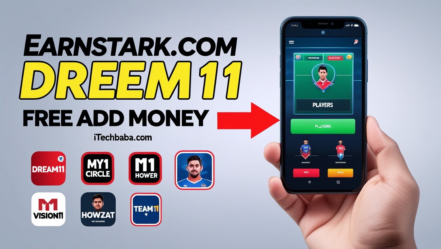 earnstark.com dreem11 free add money